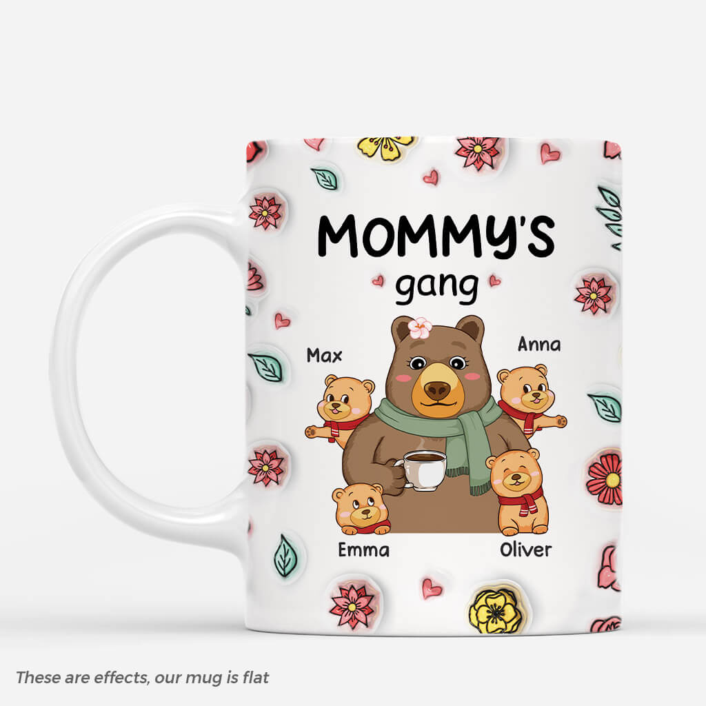 3836MUS1 custom 3d printing effect mama bear mug unique gifts for mom_ 3836M8OA7