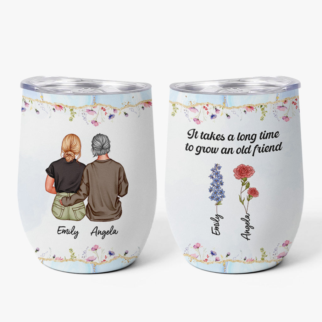 3842TUS1 custom wine tumbler it takes a long time to grow an old friend 3842T3NL5G_8b5f1256 1842 4bd9 be87 d0b4a030e1e1