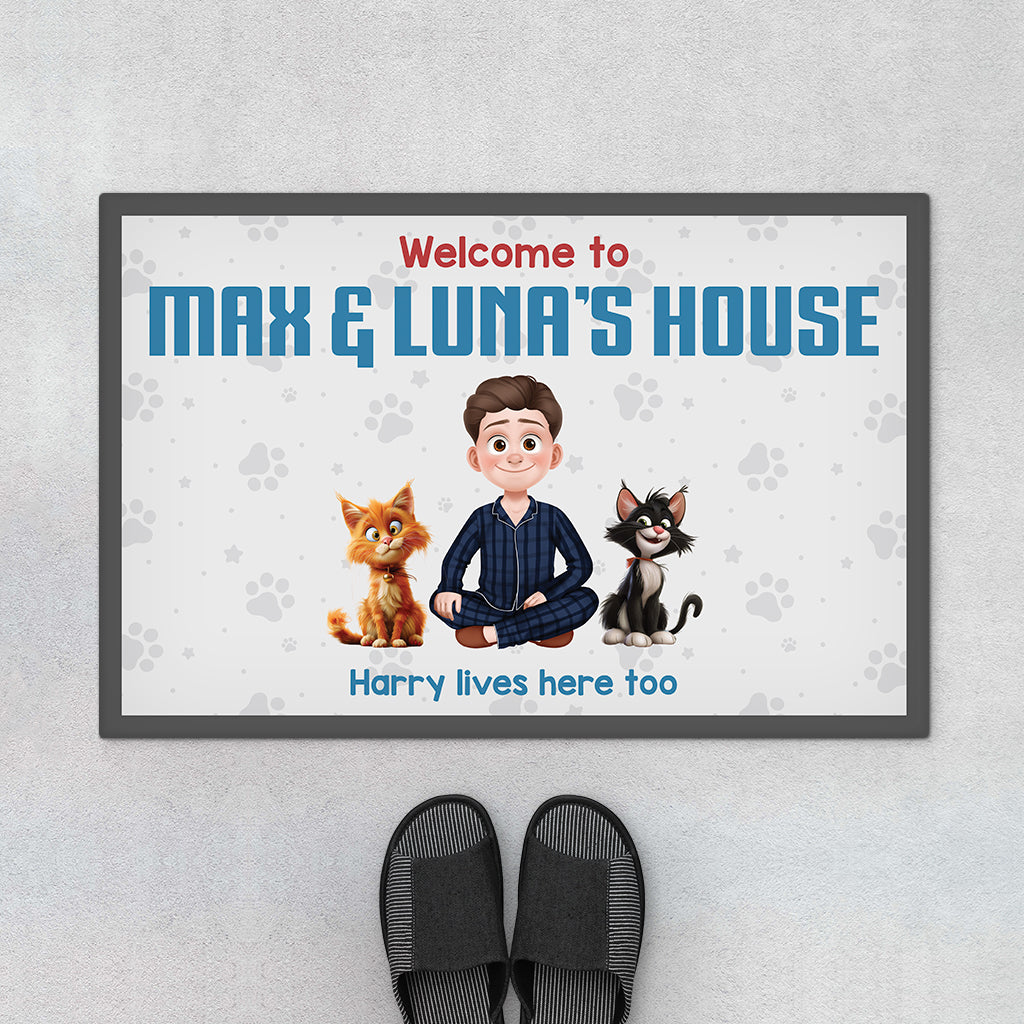 3859DUS1 personalized cat welcome doormat_ funny gifts for cat lovers 3859D5I0D_d7071dac c7c2 4390 8e7e 2aeb70a8472d