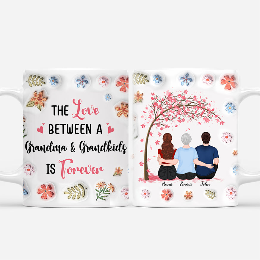 3862MUS1 personalized grandma gifts custom 3d printing effect grandma mug 3862MTL7A