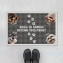 3947DUS1 personalized dog lover gifts dogs in charge doormat 3947DKI5C