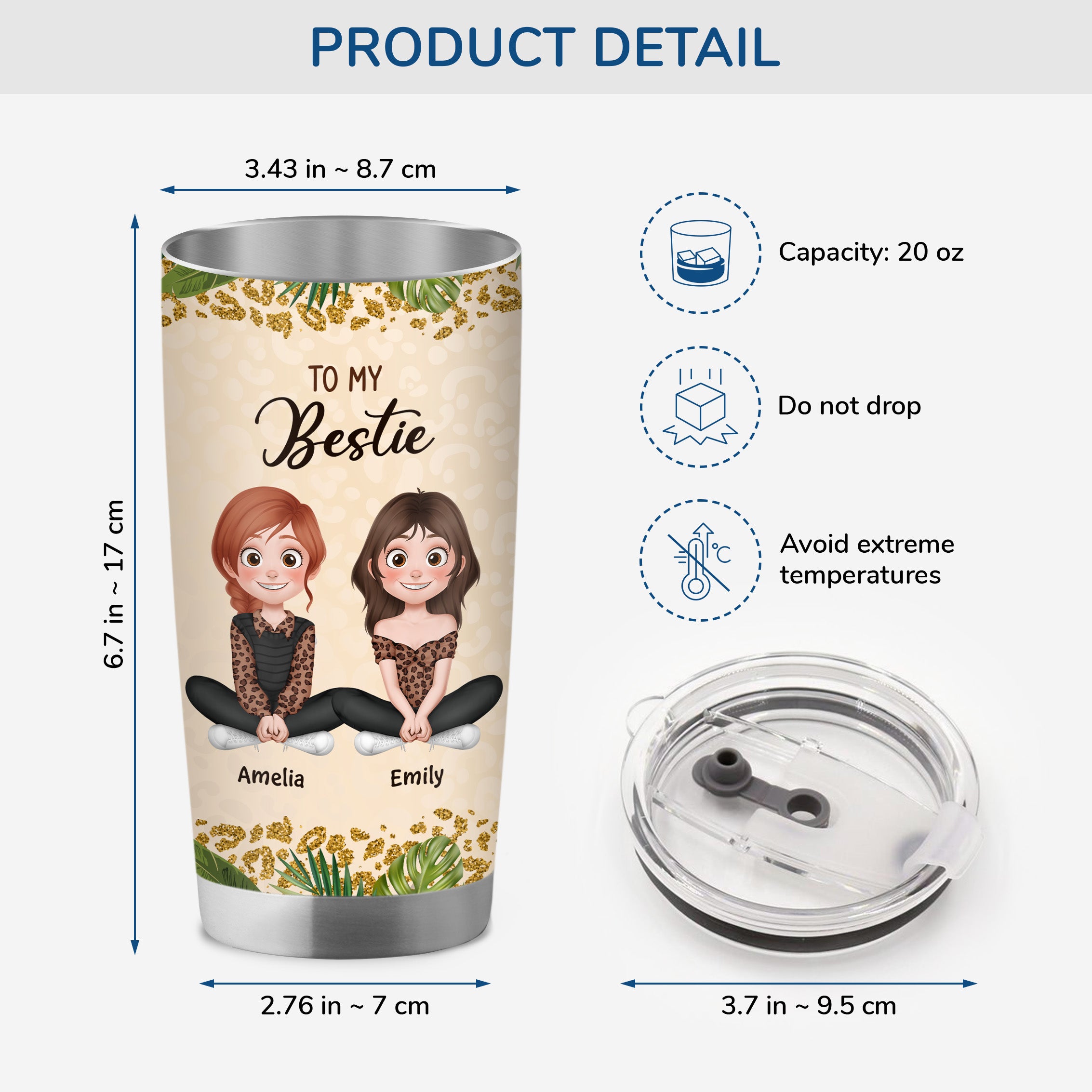 3961TUS3 personalized tumbler 20oz gift for best friend female_ 3961T5M0F