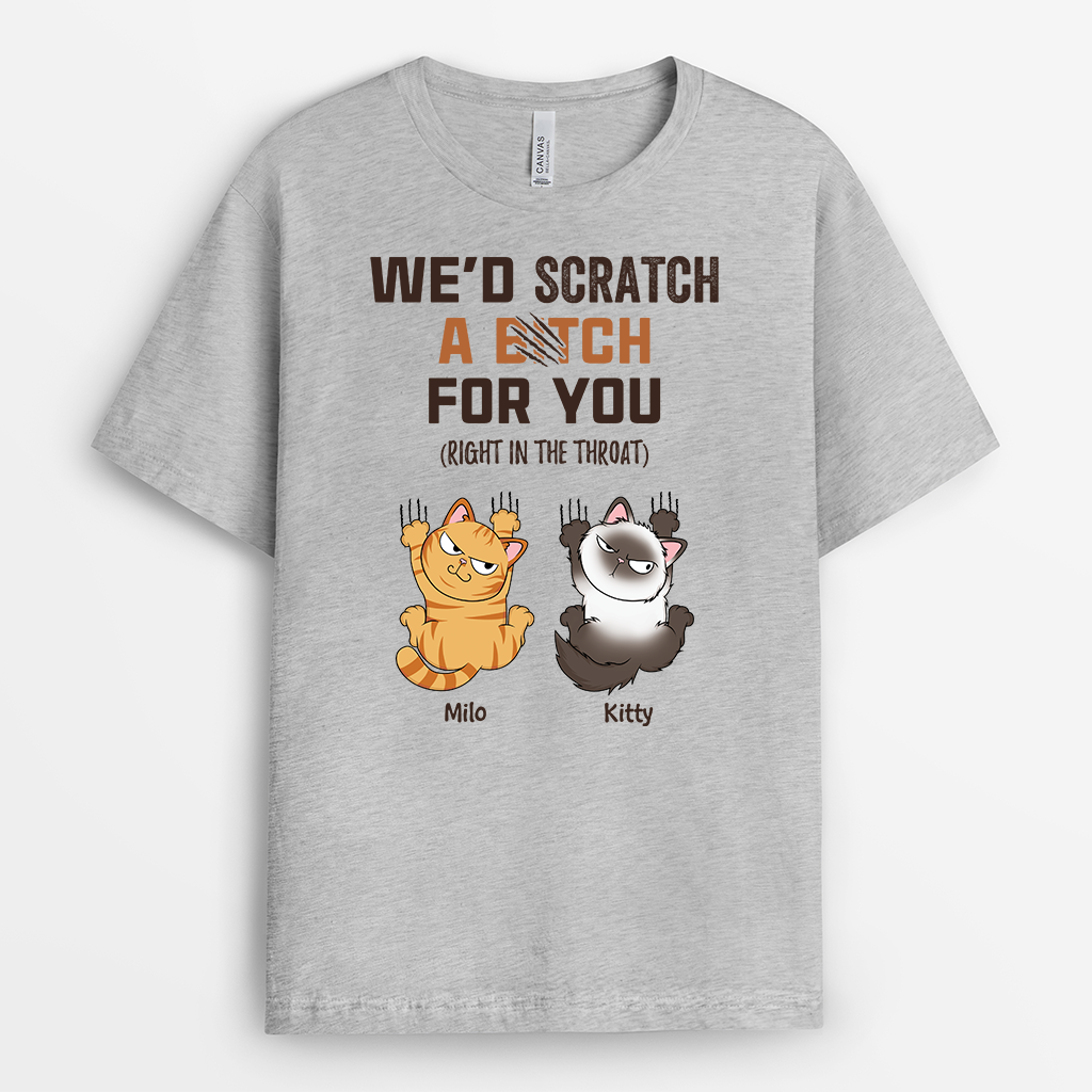 3967AUS2 funny custom cat shirt personalized cat gifts for humans 3967AKN3D
