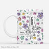 3975MUS1 personalized gift for grandma 3d printing effect floral mug 3975M9I5A