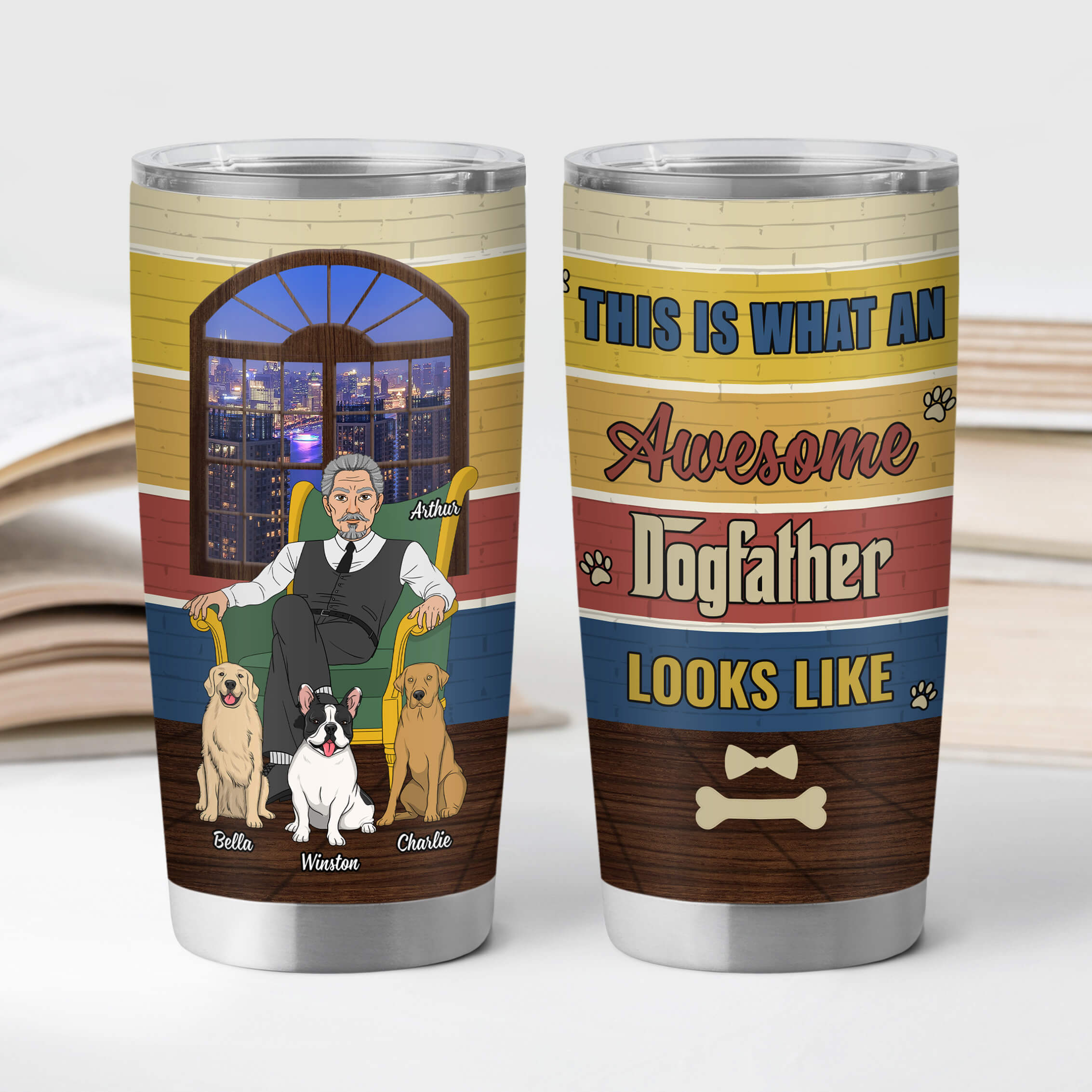 3999TUS2 personalized dog dad gifts custom dog tumbler_ 20oz 3999TKL8C