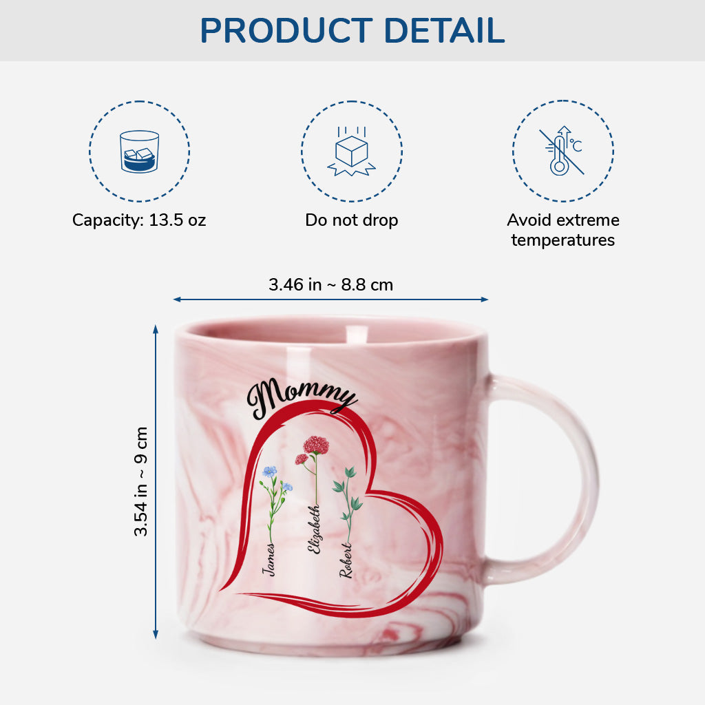 4001MUS3 personalized gifts for her grandma mom love marble mug 4001M