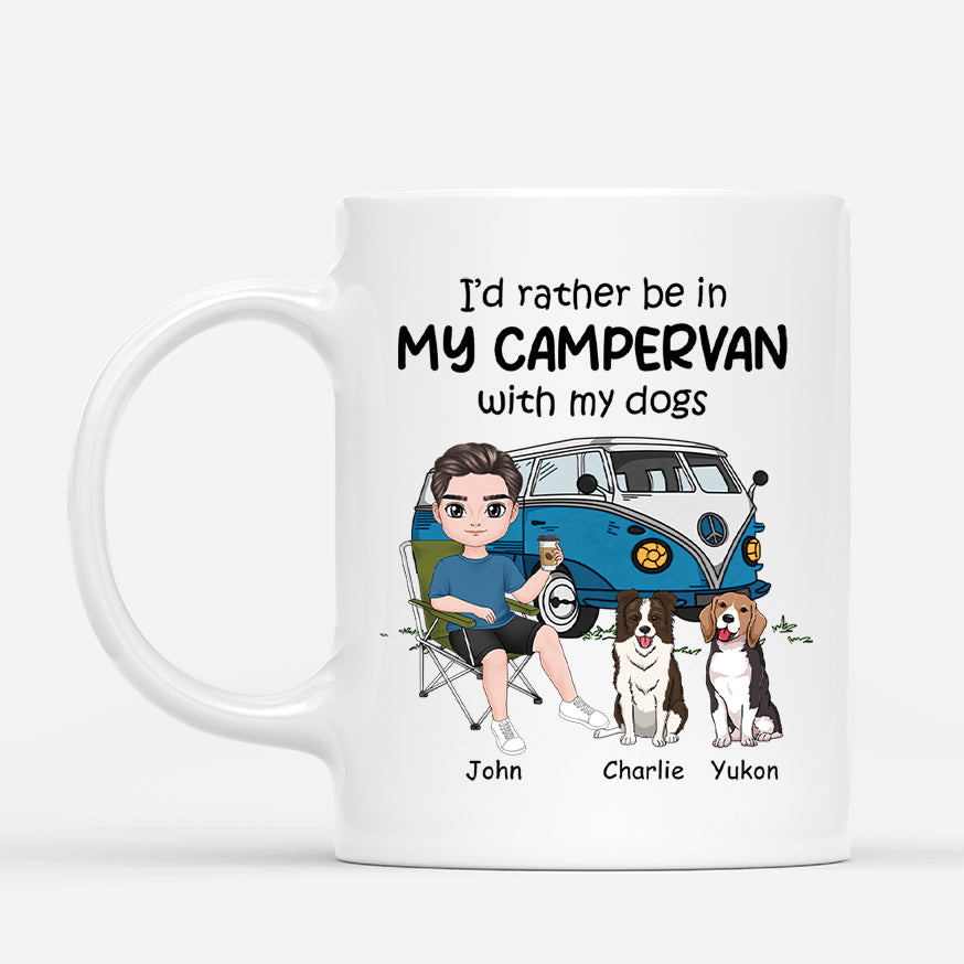4024MUS1 custom camping mugs_ with dogs camping gifts for dog dads 4024M6Q0C