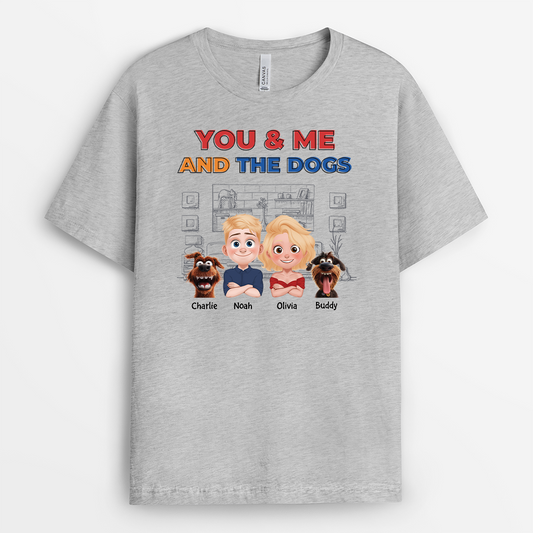 4038AUS2 personalized dog t shirts for couples_ you me and the dogs 4038AKH0C_393af591 ccfa 406b b9eb f13194916cb7