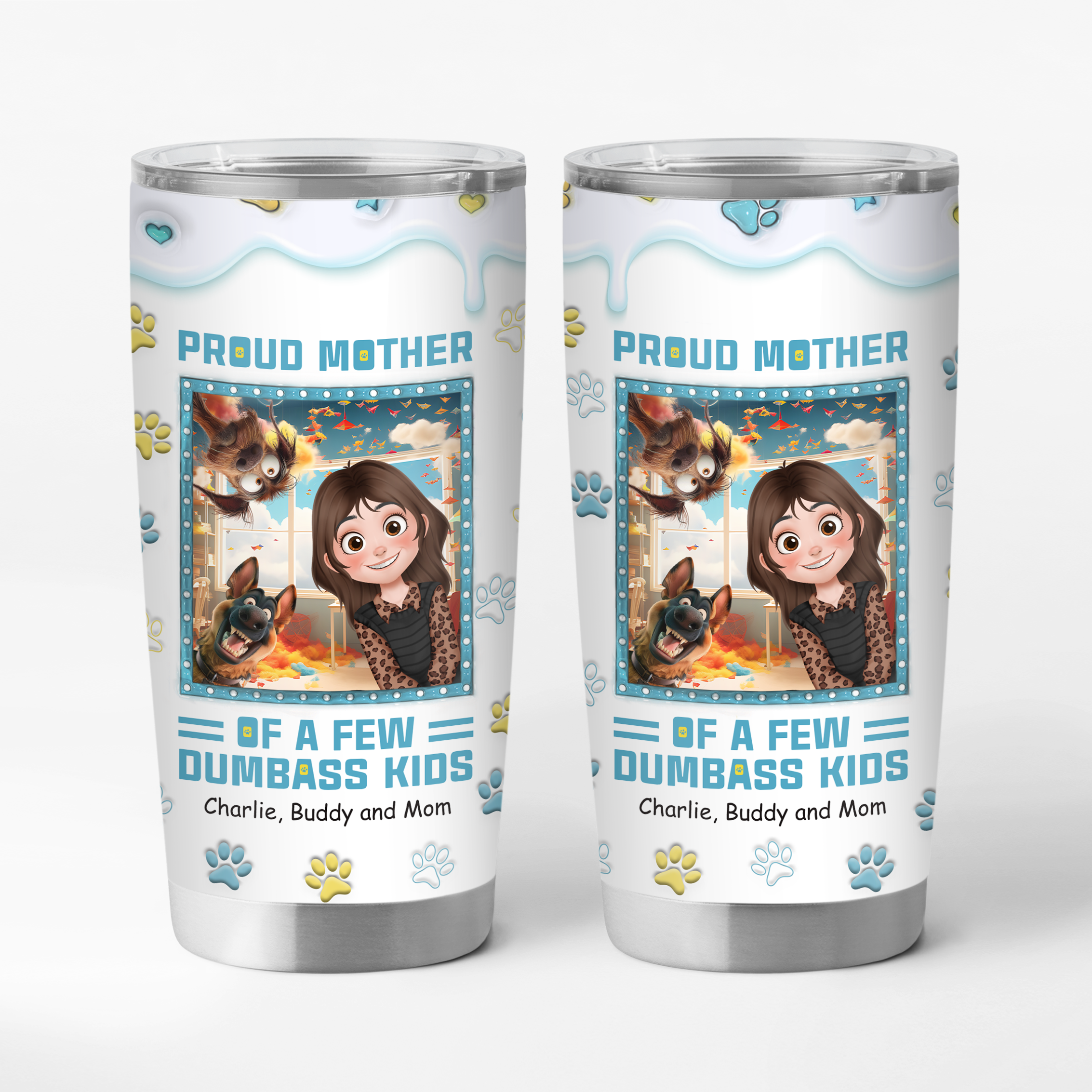 4039TUS1 personalized dog mom gifts funny dog mom tumbler 20oz 4039TKL0C