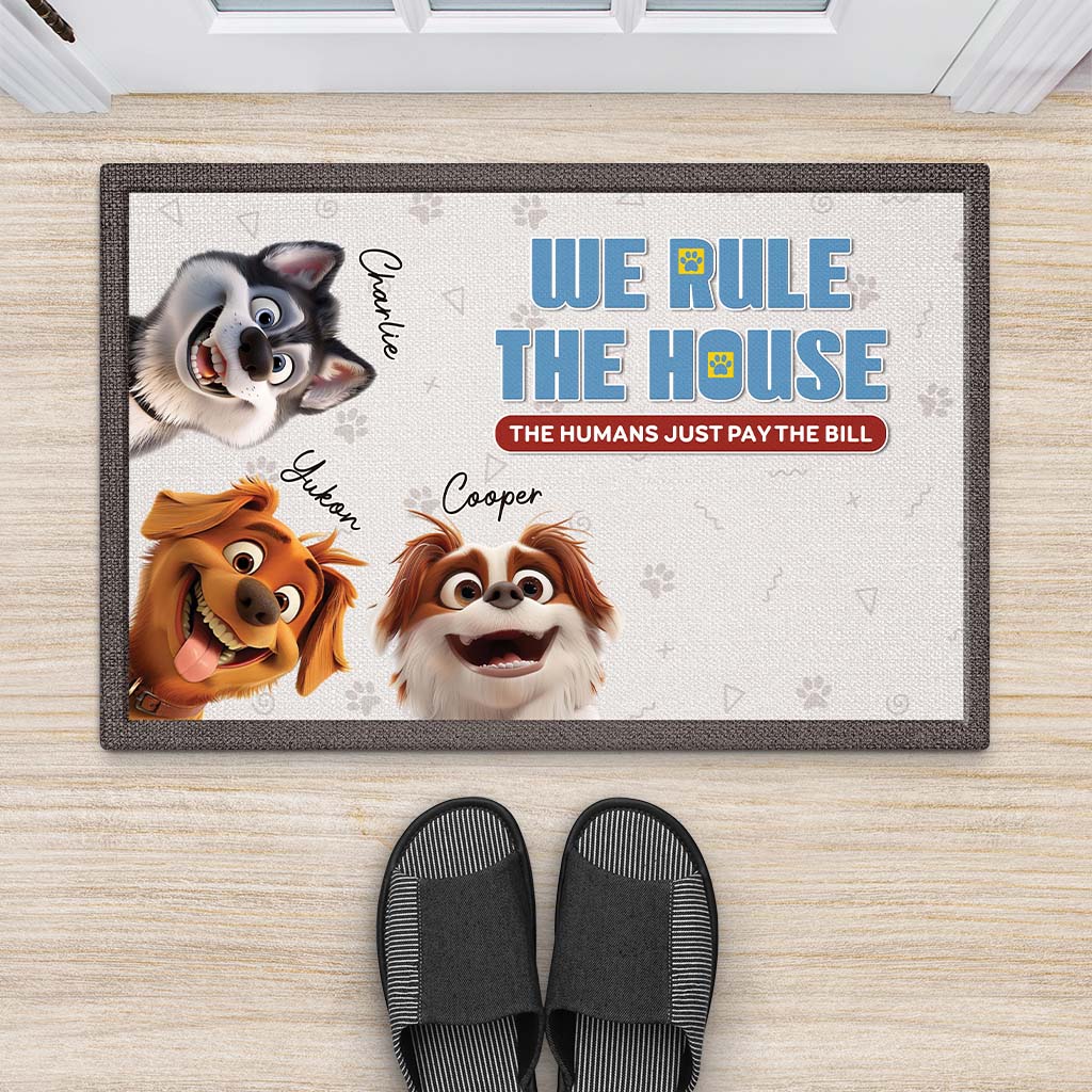 4066DUS2 personalized pet gifts for dog owners custom dog doormat 4066D9T5C