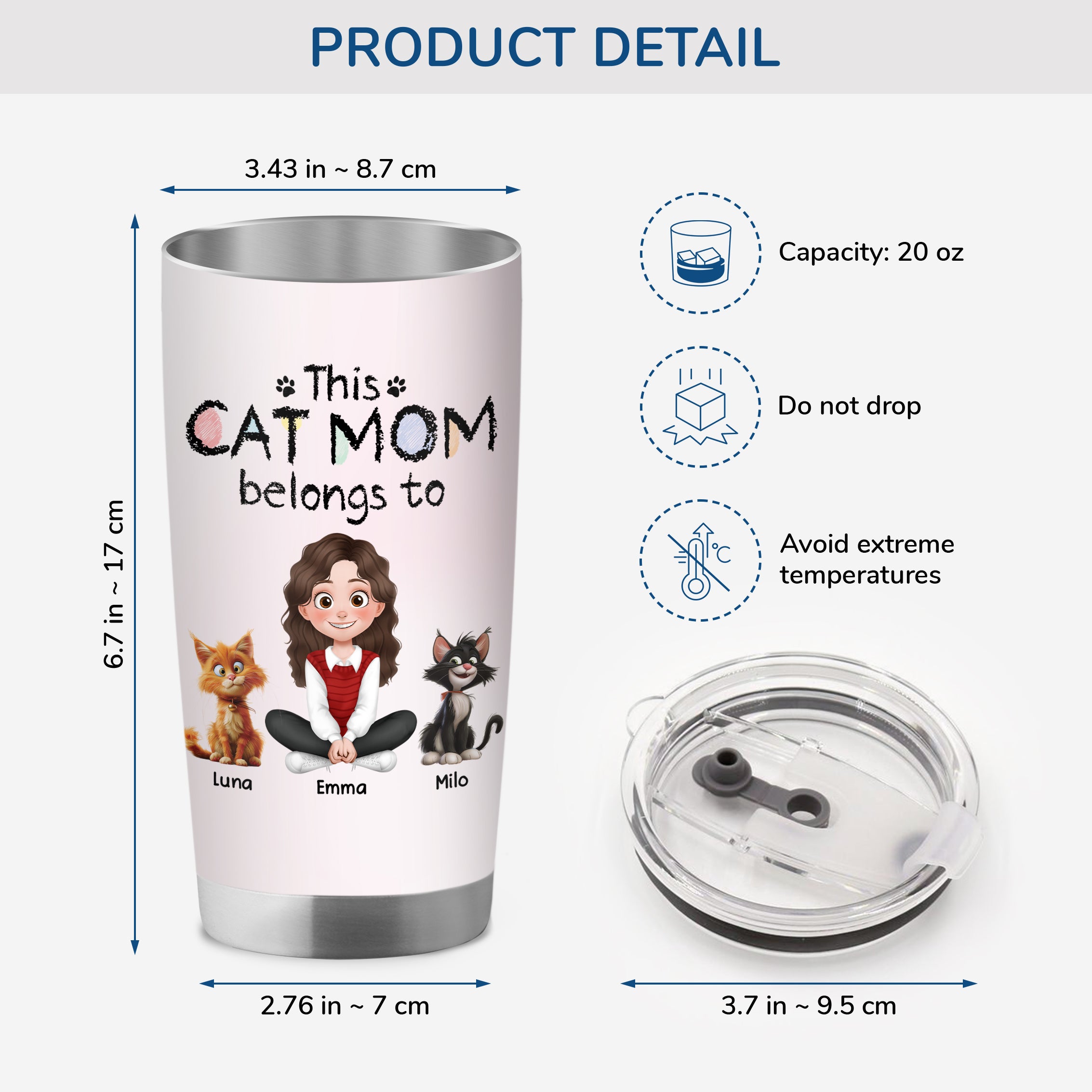 4071TUS3 personalized cat gifts_ for humans cute cat tumbler 20oz 4071T8I0D