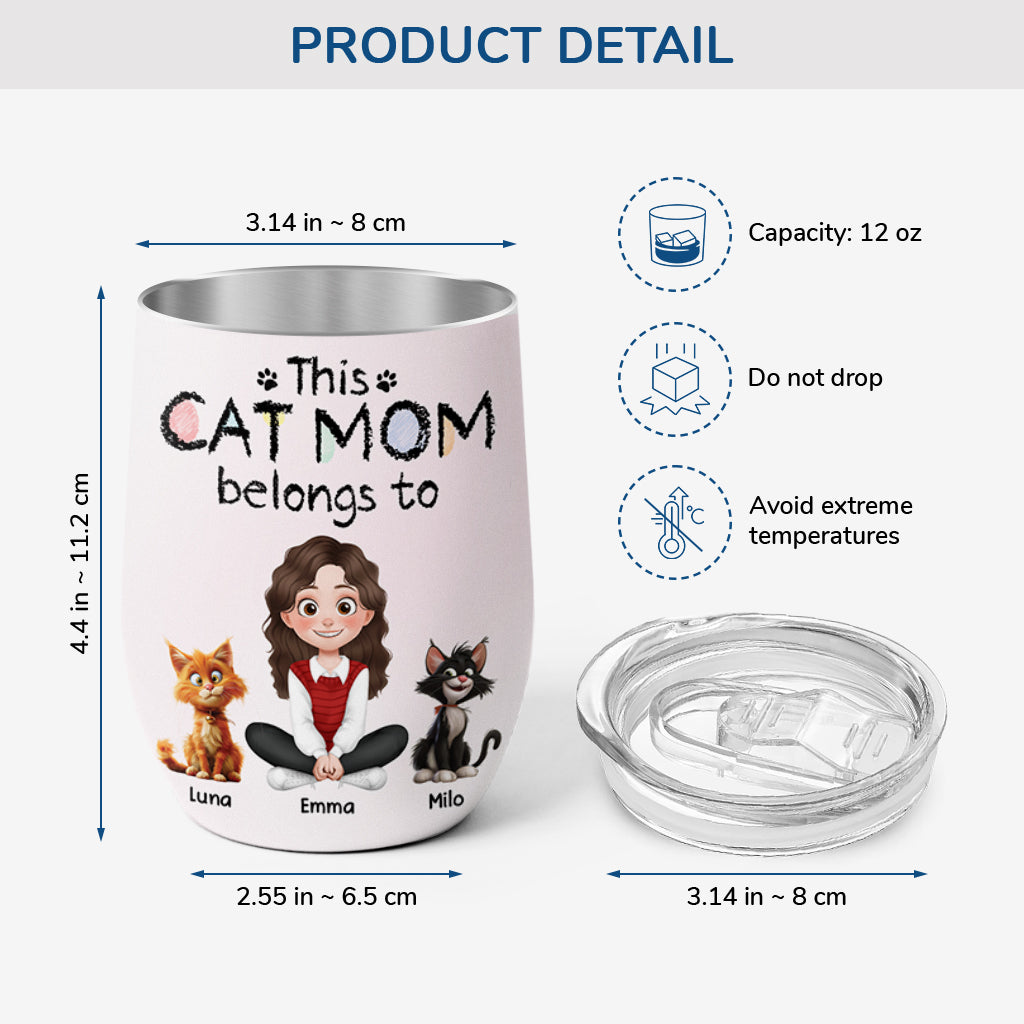 4071TUS3 personalized wine tumblers unique cat gifts for women 4071T8I0D