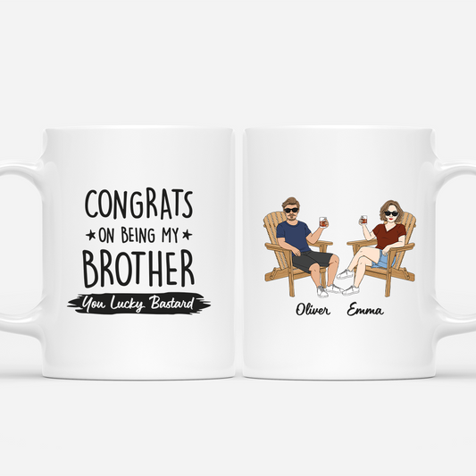 4074MUS1 personalized funny brother mugs_ congrats on being my brother 4074M3H8E