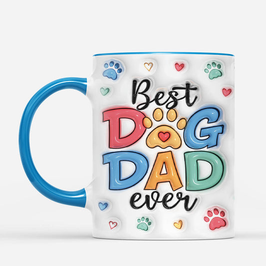 4076MUS2 3d printing effect custom dog dad gifts best dog dad ever mug 4076M