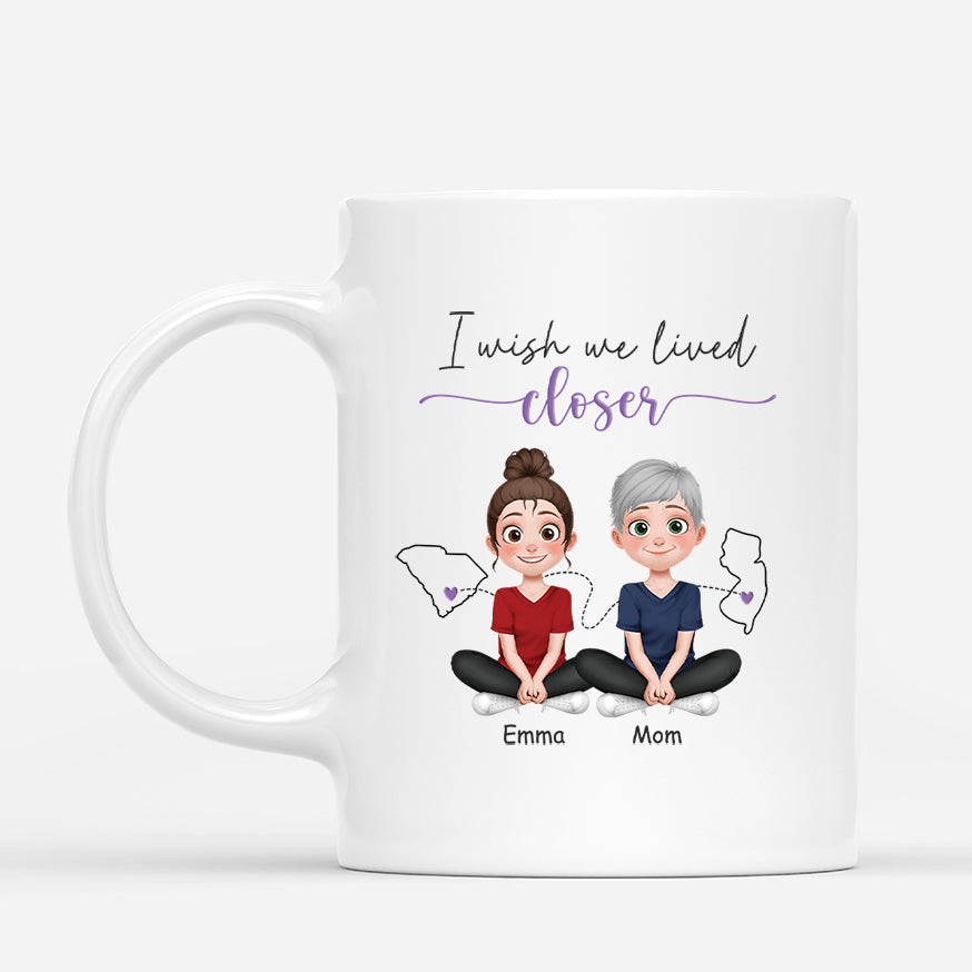 4099MUS1 personalized mom mug i wish you lived closer gift 4099M8K0A