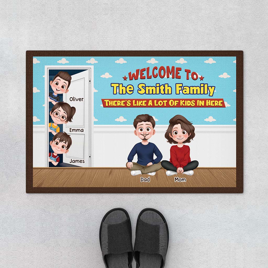 4118DUS1 personalized family gifts custom welcome doormats_ with names 4118D3T0I