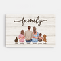 4130CUS1 custom family gifts for parents family canvas prints with pets 4130C