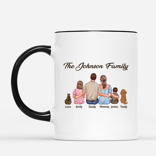 4130MUS2 personalized family gifts for parents family mugs with pets_ 4130M6T5A