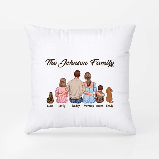 4130PUS2 custom family gifts for parents family pillows with pets_ 4130P6T5A