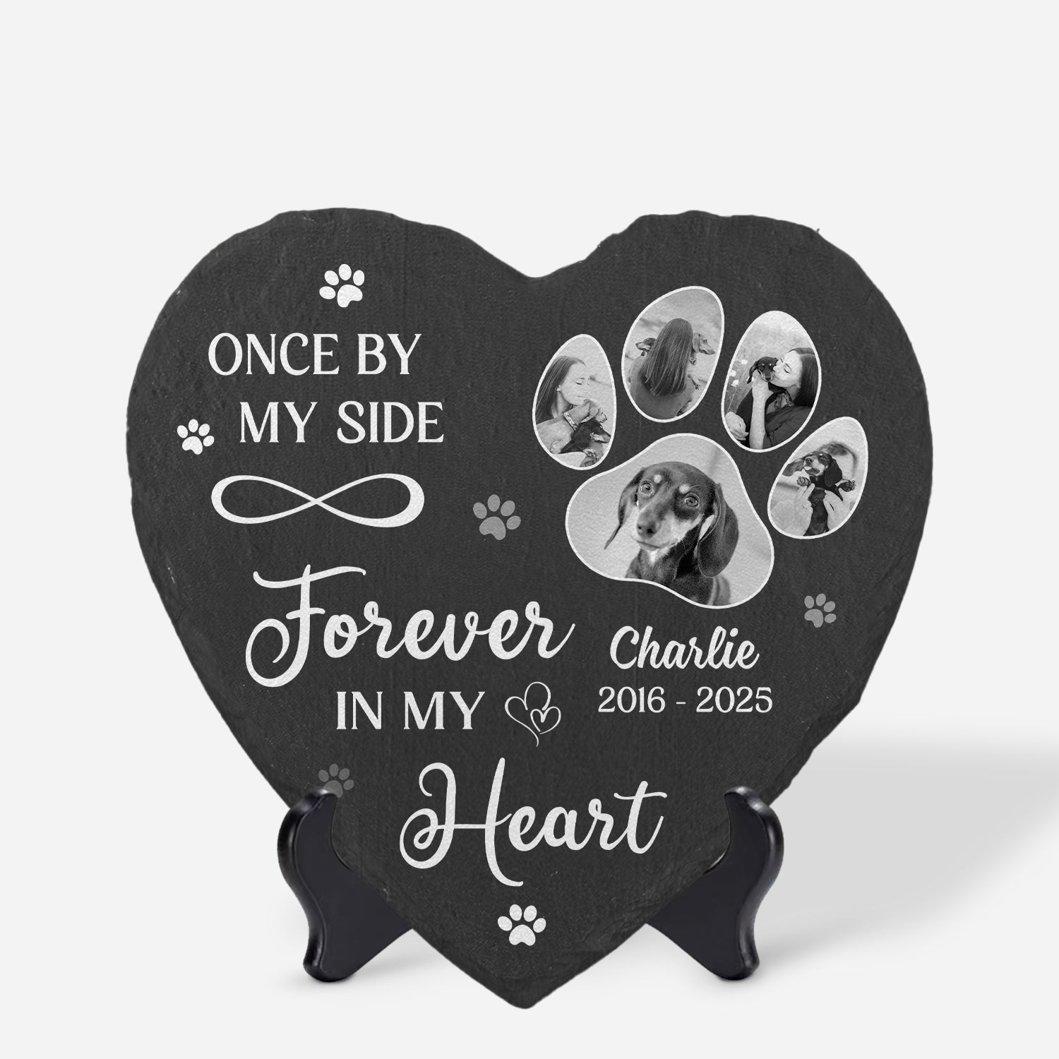 Custom Note Dog Memory Personalized Dog Memorial Stone - Picture Memorial Gifts - Personal Chic