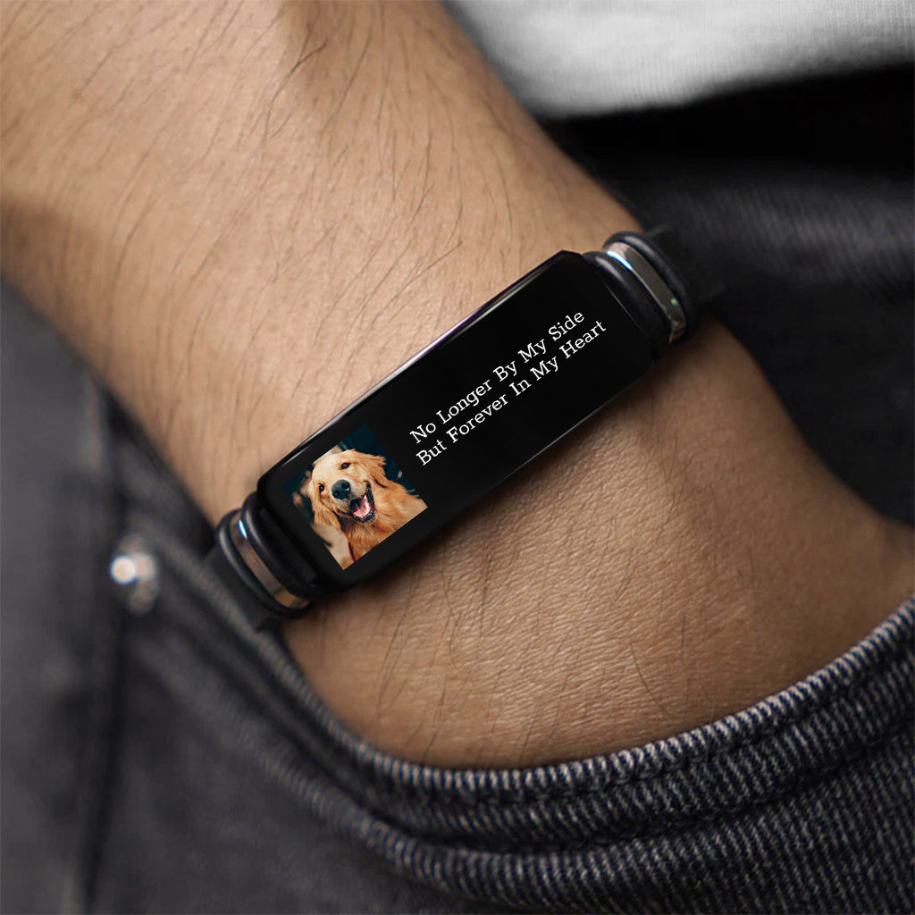 4134JUS2 personalized memorial bracelets_ no longer by my side but forever in my heart 4134J6T5A