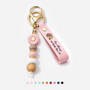 4135MUS1 uv printed daisy beaded keychain personalized photo memorial gifts 4135mj6f5a