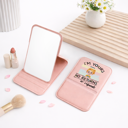 4143AUS2 im yours no returns compact mirror custom gifts for momdad 4143ajtt5a