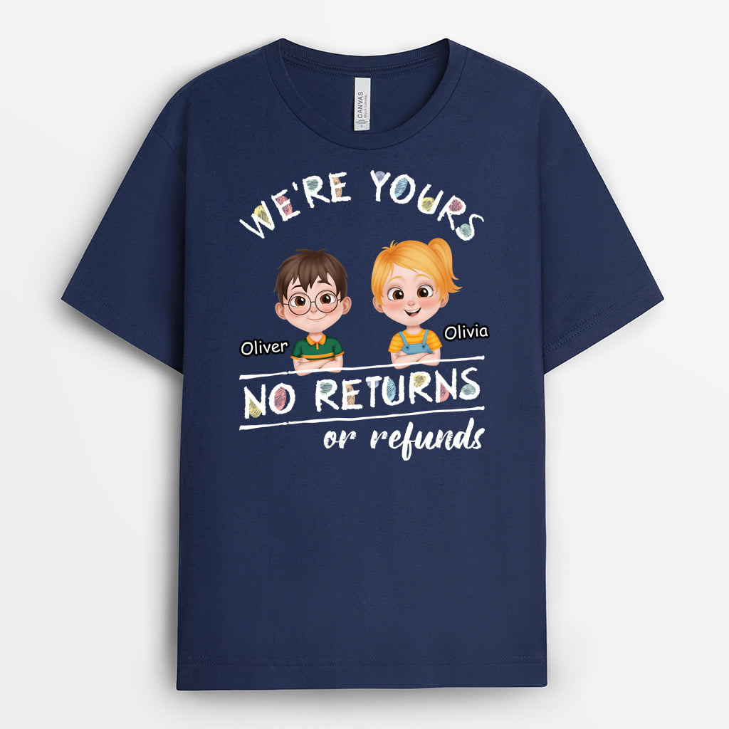 4143AUS2 personalized dad shirts funny fathers day gifts from kids 4143A5T0B