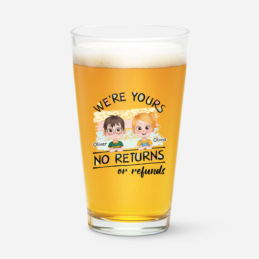 4143IUS1 personalized gift for dad im yours no returns_ beer glass 4143I8H0B