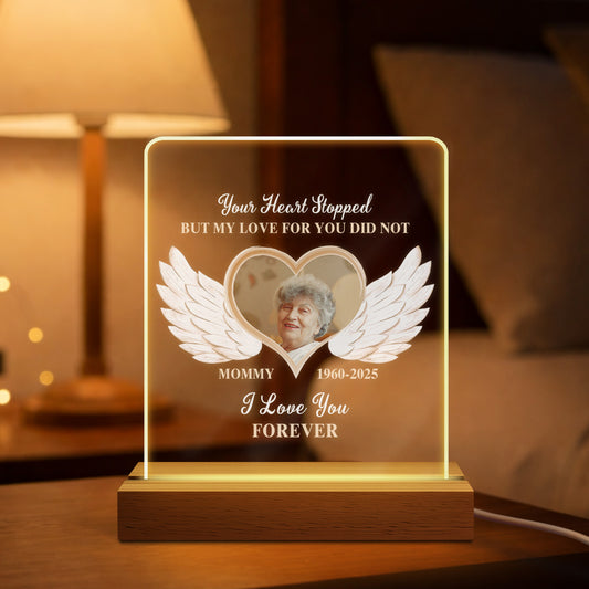 4179LUS1 custom night light memorial gifts with photo for loss of momdad 4179ltl5a