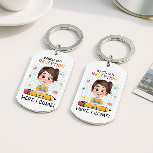 4194JUS2 custom metal keychains first day of school gifts for kids 4194JKT0K