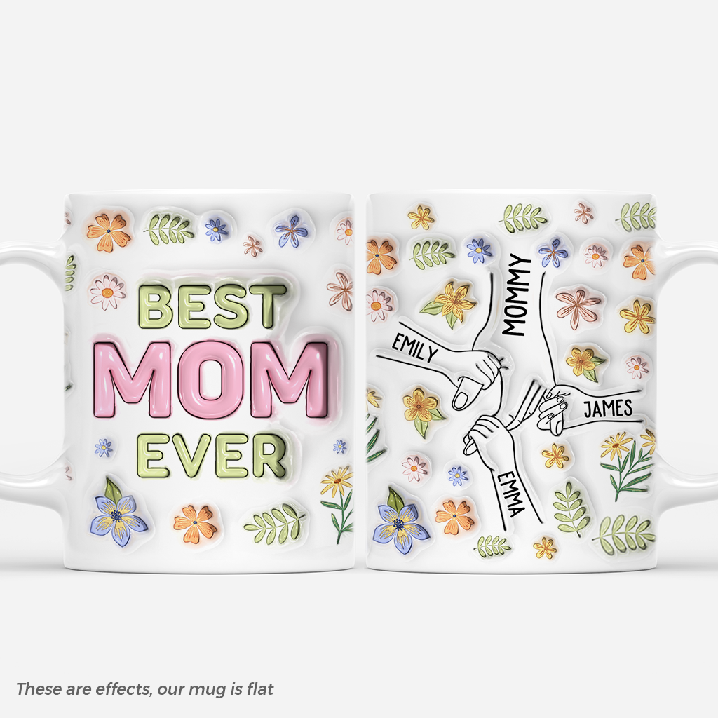 4196MUS1 3d printing effect personalized gift for mom best mom ever mug  4196MKH5A