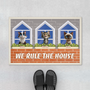 4198DUS1 personalized gifts for cat lover we rule the house doormat 4198DKH5D