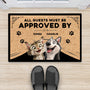 4199DUS2 personalized pet gifts guest approved doormat  4199D