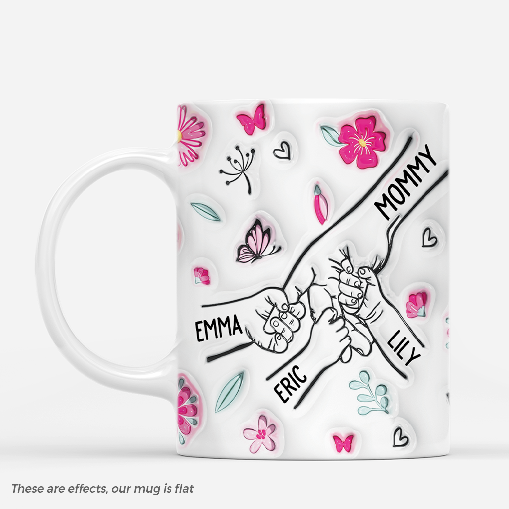 4216MUS1 3d printing effect personalized mom gifts mother kids bond mug 4216M8N5A