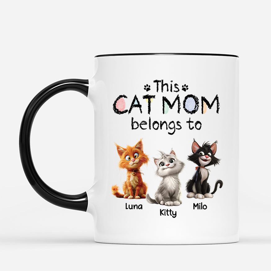 4222MUS2 personalized cat dad gifts belongs to us mug 4222M8Q5D