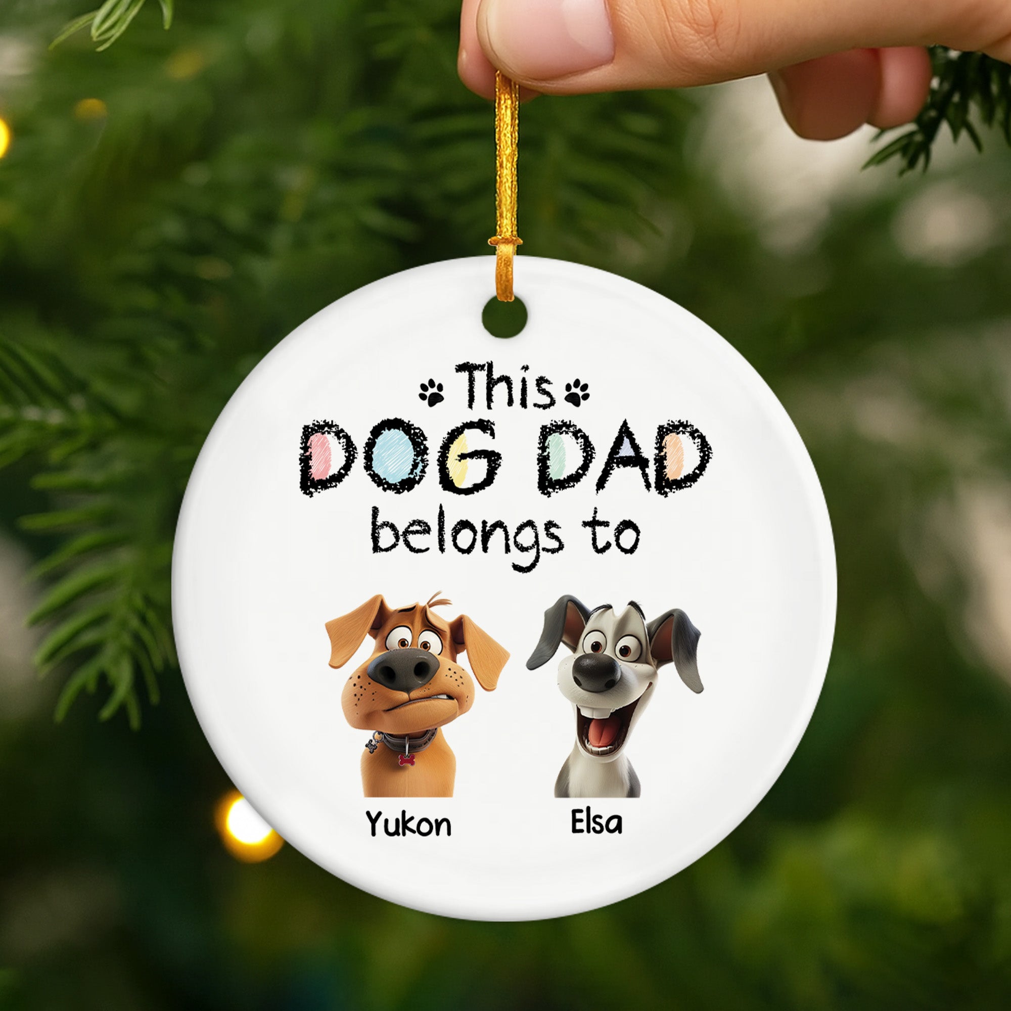 4222OUS2 ceramic dog christmas ornaments _ personalized gifts for dog owners 4222O8Q5C
