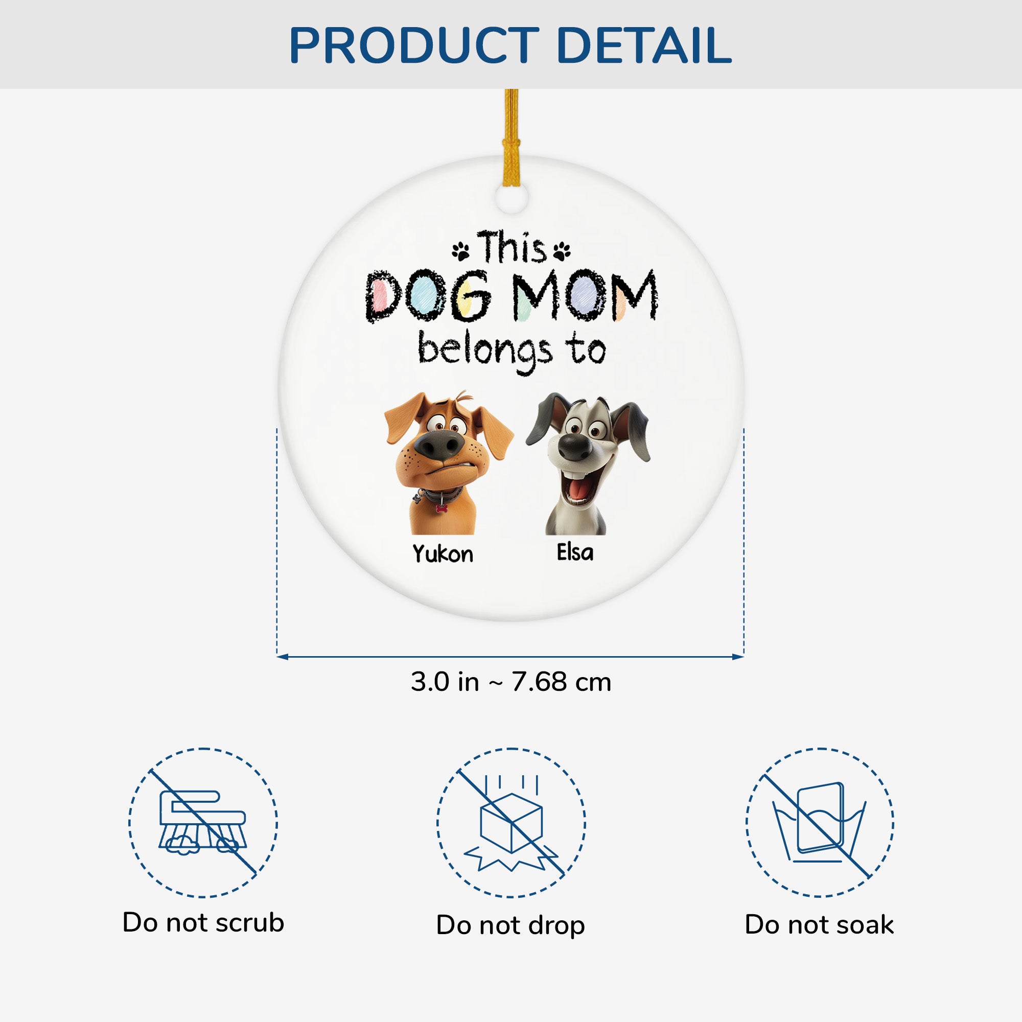 4222OUS3 ceramic dog christmas ornaments _ personalized gifts for dog owners 4222O8Q5C