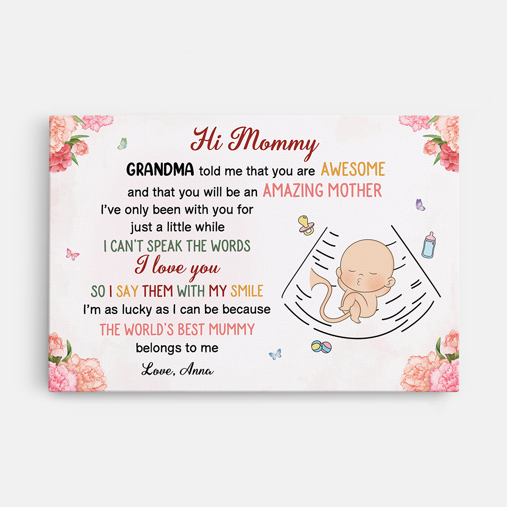4226CUS1 custom canvas for mom_ mommy to be mothers day gifts_ 4226C8N8A