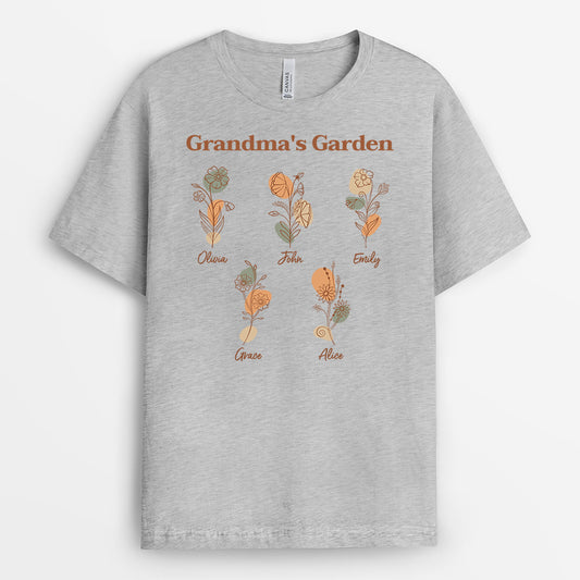 4233AUS2 personalized mom gifts mommys garden t shirt 4233A3G5A