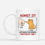 4234MUS1 personalized cat lover gifts boring without me mug 4234M3T3D