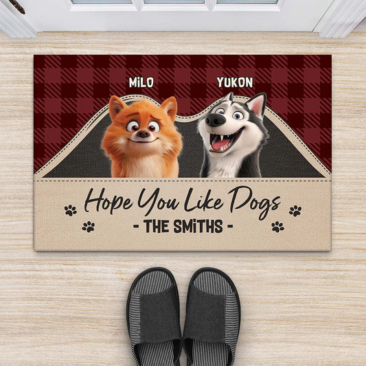 4237DUS2 personalized gifts for dog owners hope you like dogs doormat 4237D3Z0C