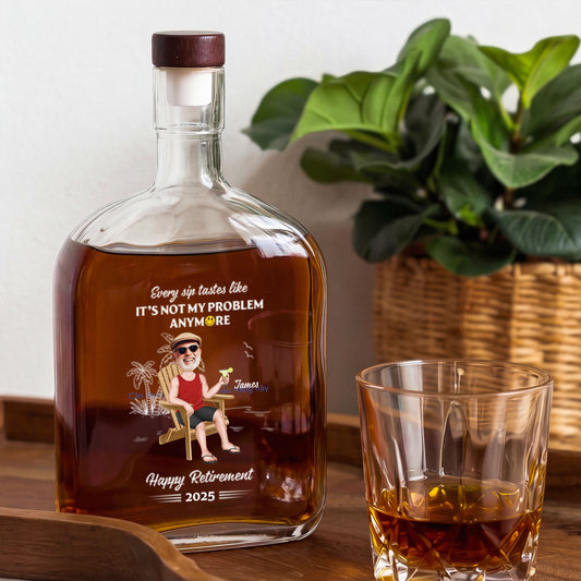 4239AUS1 personalized whiskey bottles funny retirement gifts for menwomen 4239aitv5a_1
