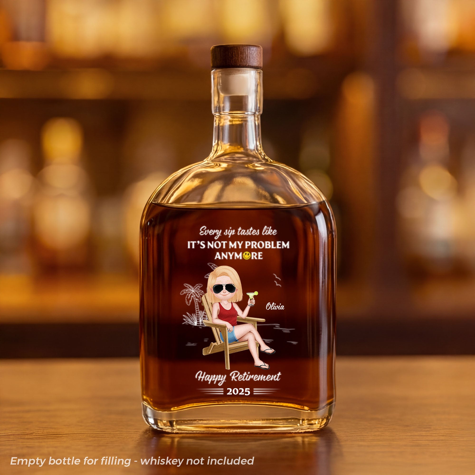 4239AUS1 personalized whiskey bottles funny retirement gifts for menwomen 4239aitv5a_2