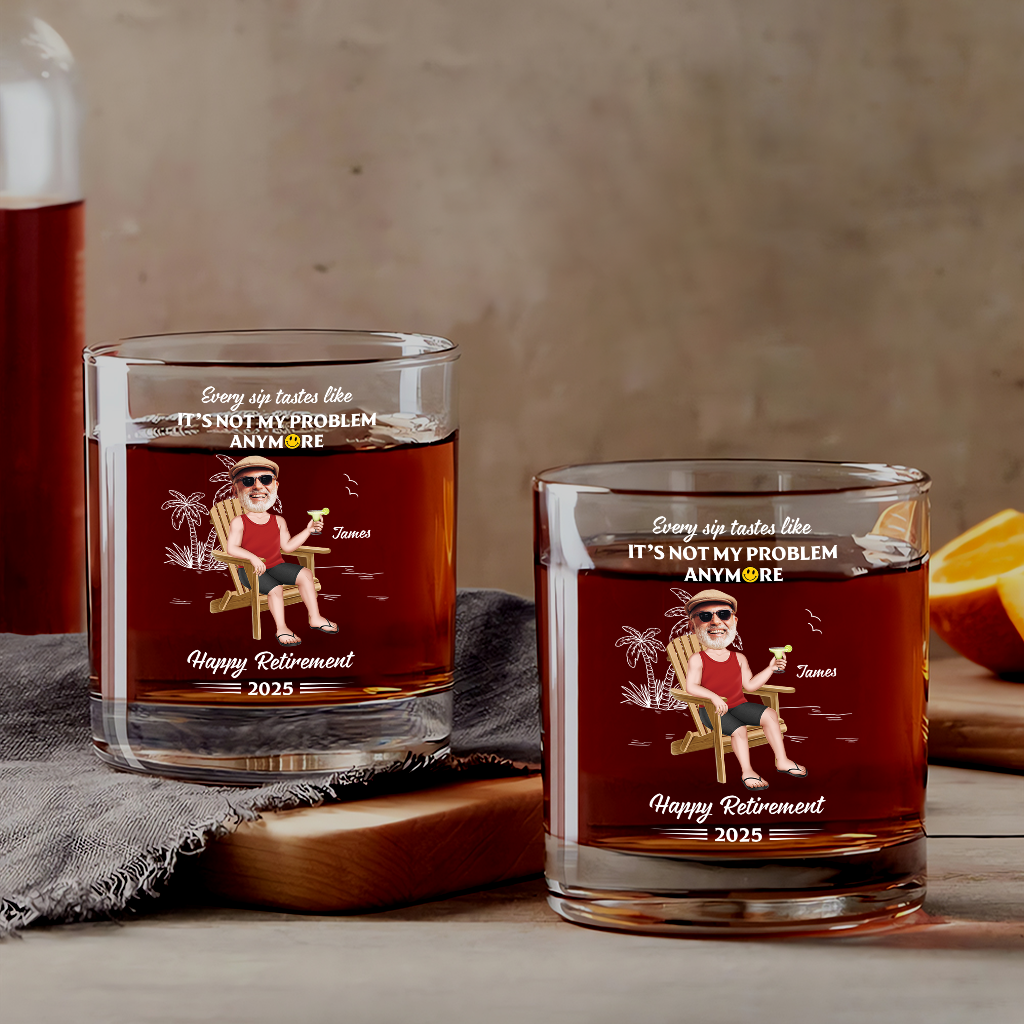 4239IUS2 personalized whiskey glass for women funny retirement gifts 4239I5H0A