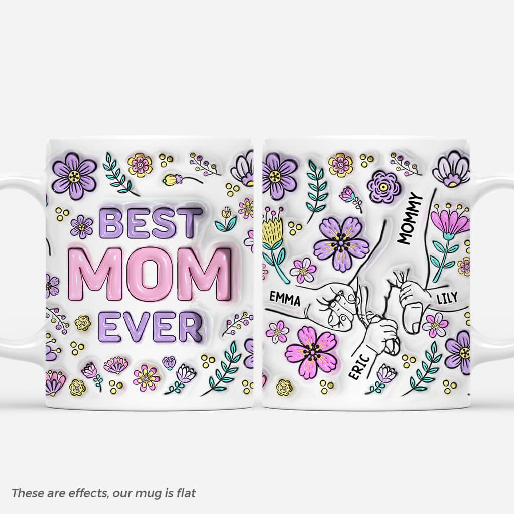 4258MUS1 3d printing effect personalized gifts for mom best mom ever mug 4258M