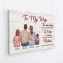 4270CUS2 personalized mothers day gifts for wife to my wife canvas 4270CTT5A