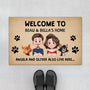 4275DUS1 personalized gifts for cat owners funny cat welcome doormat_ 4275D8I0D