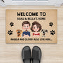 4275DUS4 personalized gifts for dog owners funny dogs welcome doormat_ 4275D8I0C