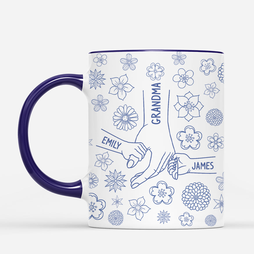 4286MUS2 personalized mothers day gift for mom pink floral mug for mom 4286MKM3A
